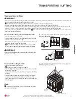 Preview for 21 page of LG ACAH020HETB Installation And Owner'S Manual