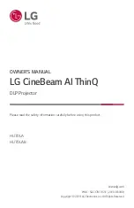 Preview for 1 page of LG CineBeam AI ThinQ HU70LA.ACC Owner'S Manual