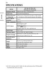 Preview for 44 page of LG CineBeam AI ThinQ HU70LA.ACC Owner'S Manual