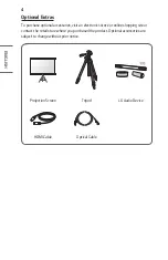 Preview for 4 page of LG CineBeam PF610P Owner'S Manual