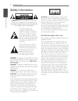 Preview for 2 page of LG CM4350 Owner'S Manual