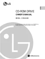 Preview for 1 page of LG CRD-8240B Owner'S Manual