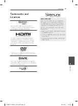 Preview for 39 page of LG DH6320P Owner'S Manual