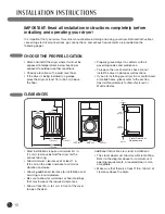 Preview for 10 page of LG DLE2020L User'S Manual & Installation Instructions