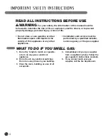 Preview for 4 page of LG DLE3733D User'S Manual And Installation Instructions