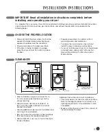 Preview for 9 page of LG DLE3733D User'S Manual And Installation Instructions