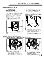 Preview for 11 page of LG DLE3733D User'S Manual And Installation Instructions