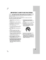 Preview for 3 page of LG DN798 -  DVD Player Owner'S Manual