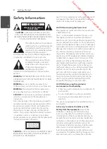 Preview for 2 page of LG DT733 Owner'S Manual