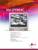 Preview for 1 page of LG DU-27FB34C Specification Sheet