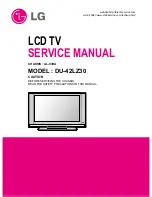 LG DU-42LZ30 Service Manual preview