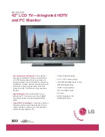 LG DU-42LZ30 Specifications preview