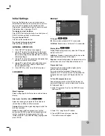 Preview for 19 page of LG DVT654 Installation And Operating Manual