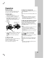 Preview for 23 page of LG DVT654 Installation And Operating Manual