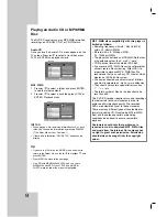 Preview for 28 page of LG DVT654 Installation And Operating Manual