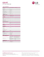 Preview for 2 page of LG E2041T Specifications