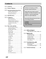 Preview for 2 page of LG F10A8FD Series Owner'S Manual