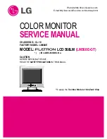 LG FLATRON LCD 568LM Service Manual preview