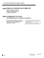 Preview for 14 page of LG GAS RANGE Installation Instructions Manual