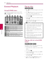 Preview for 42 page of LG HX921 Owner'S Manual