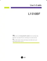 LG L1510BF-SV User Manual preview