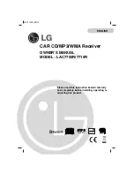 Preview for 1 page of LG LAC7700R Owner'S Manual