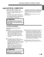 Preview for 25 page of LG LCE3010 User'S Manual & Installation Instructions