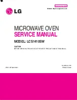 LG LCS1410SW Service Manual preview