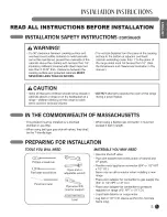 Preview for 5 page of LG LDG3015SB Installation Manual