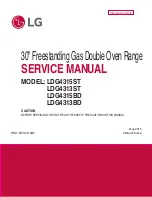 Preview for 1 page of LG LDG4313BD Service Manual