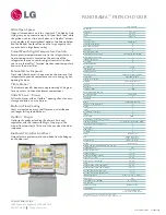 Preview for 2 page of LG LFD21860 Series Specifications