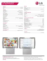 Preview for 2 page of LG LFX31915ST Specifications