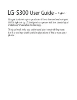 Preview for 4 page of LG LG-S300 User Manual