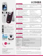 Preview for 2 page of LG LG350BR Specifications