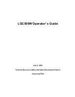 LG LGC-500W Operator'S Manual preview