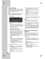 Preview for 48 page of LG LH-RH9500P Owner'S Manual