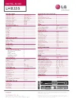 Preview for 2 page of LG LHB335 Specifications