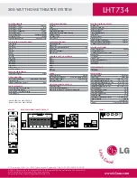 Preview for 2 page of LG LHT734 Specifications
