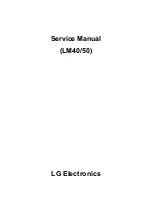 Preview for 1 page of LG LM40 Service Manual