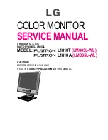 LG LM805L-WL Service Manual preview