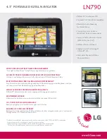 LG LN790 Series Specifications preview