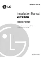 Preview for 1 page of LG LRE30451S Installation Manual