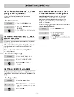 Preview for 16 page of LG LRE30755SB - 30in Electric Range Owner'S Manual & Cooking Manual