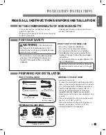 Preview for 3 page of LG LSCG306 Series Installation Manual