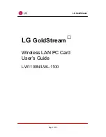LG LW1100N User Manual preview