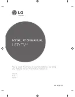 LG LW76 Series Installation Manual preview