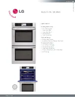 Preview for 1 page of LG LWD3081ST - Double Electric Oven Specifications