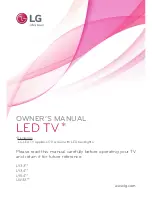 LG LY33 Series Owner'S Manual preview