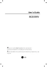 Preview for 1 page of LG M208WV User Manual