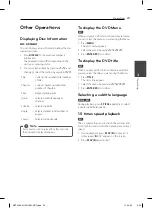 Preview for 23 page of LG MDS356V Owner'S Manual